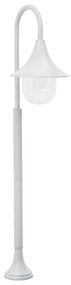 Lampione Da Giardino E27 120 Cm Alluminio Bianco /