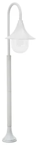 Lampione Da Giardino E27 120 Cm Alluminio Bianco /