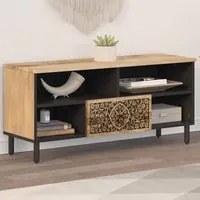 Mobile Porta TV 100x33x46 cm in Legno Massello di Mango 358228