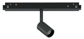 Faretto Binario Singolo On-Off Ego Alluminio Nero 1 Luce 3W 3000K Luce Calda