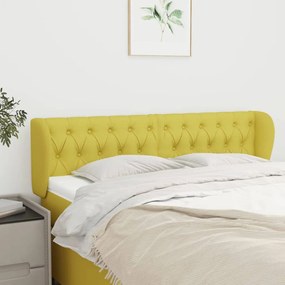 Testiera Ad Orecchio Verde 147x23x78/88 Cm İn Tessuto /