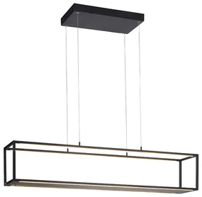 Lampada a sospensione di design nera con LED e dimmer touch - Jitske