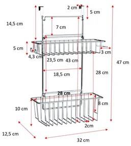 Cestino da appendere a clip Over the Door - Wenko