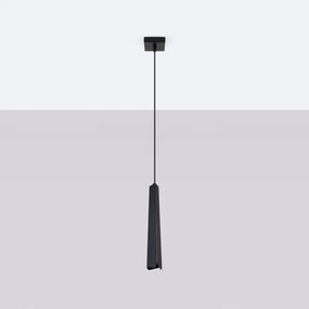 Sollux SL.1400 - Lampadario a sospensione con filo PRYSM 1xG9/8W/230V nero