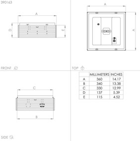 Eglo 390163 - Plafoniera CIDRAZ 2xE27/40W/230V nero/marrone