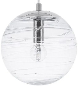 Lampadario a sfera in vetro trasparente MIRNA Beliani