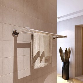 Porta Asciugamani İn Acciaio Inox 2 Barre /