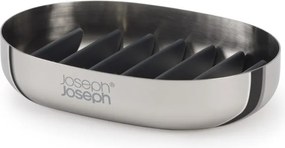 Portasaponetta color argento lucido in acciaio inox EasyStore Luxe – Joseph Joseph