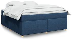 Giroletto A Molle Con Materasso Blu 180x200 Cm İn Tessuto /