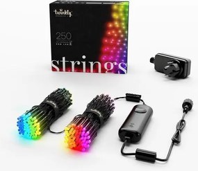 Twinkly TWS250STP-BEU - Catena luminosa LED RGB per esterni, 250 LED, 23,5 m, IP44, Wi-Fi