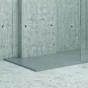 Piatto doccia 180x70cm effetto pietra grigio cemento - KAMALU