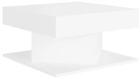 Tavolino da salotto bianco 57x57x30 cm in legno multistrato