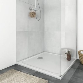 Piatto doccia ultrasottile SENSEA in resina EASY 90 x 90 cm bianco lucido