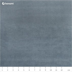 Letto matrimoniale imbottito azzurro con contenitore con griglia 180x200 cm Kelp - Micadoni Home