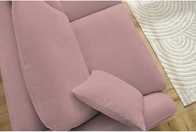 Divano in rosa chiaro allungabile 235 cm Cezanne – Bobochic Paris