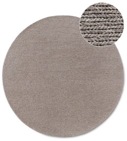 Tappeto rotondo marrone chiaro in lana tessuto a mano ø 200 cm Francois - Villeroy&Boch