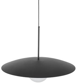 Lampadario a sospensione con filo SLATE 1xE27/15W/230V diametro 65 cm nero