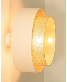 Plafoniera NATIA 1xE27/60W/230V bianco/marrone