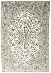 Kashan Tappeto 360 x 240 Beige (Iran) Annodato A Mano
