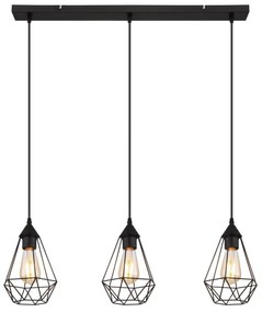 Globo 15745-3H - Lampadario a sospensione con filo ZACHARY 3xE27/60W/230V