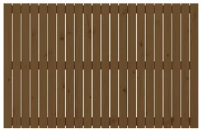 Testiera da parete miele 140x3x90 cm in legno massello di pino