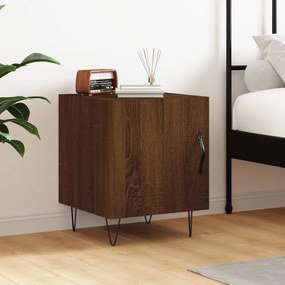 Comodino Rovere Marrone 40x40x50 Cm İn Legno Multistrato /