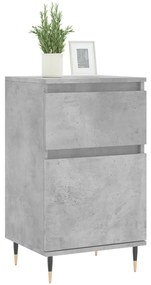 Credenze 2 pz grigio cemento 40x35x70 cm in legno multistrato