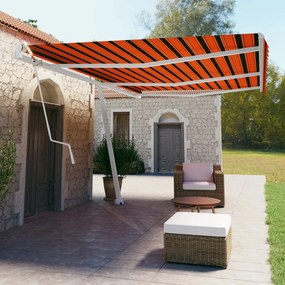 Tenda Da Sole Autoportante Automatica 600x350cm Arancio Marrone /