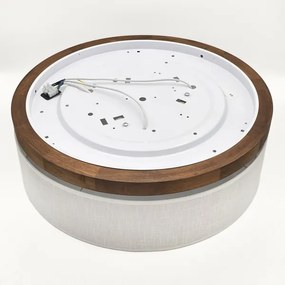 Brilagi - LED Plafoniera BELLADONNA 3xE27/15W/230V diametro 50 cm bianco/quercia ciliegio