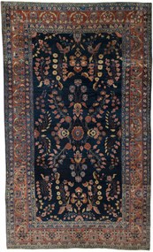 Sarouk Tappeto 220 x 360 Blu (Iran) Annodato A Mano