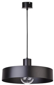 Lampadario su corda RIF 1xE27/60W/230V d. 35 cm nero