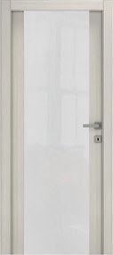 Porta interna a battente Oxford Vetrata in vetro colore palissandro, L 90 x H 210 cm, apertura reversibile