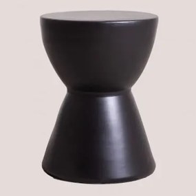 Tavolino rotondo in ceramica Tao Nero - Sklum