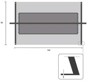 Altalena da giardino in metallo nero Kari - Garden Pleasure