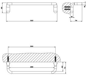 Porta asciugamani 30 Cm Cromo Goccia 38097 Gessi