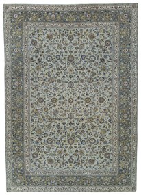 Kashan Tappeto persiano 420 x 300 Verde (Iran) Annodato A Mano