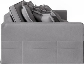 Divano grigio chiaro 236 cm Nora – Ropez