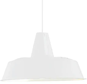 Lampadario Industriale Duna bianco paralume bianco E27 Ø45cm LUMICOM