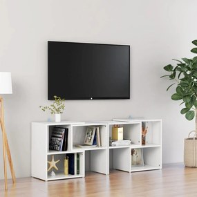 Mobile tv bianco lucido 104x30x52 cm in truciolato