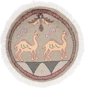 Agra Tappeto orientale 50 x 50 (Indian) Annodato A Mano
