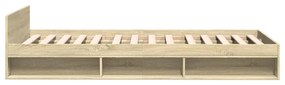 Giroletto cassetto rovere sonoma 90x190 cm legno multistrato