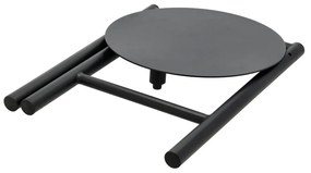 Sgabello in metallo nero Disc - Zone
