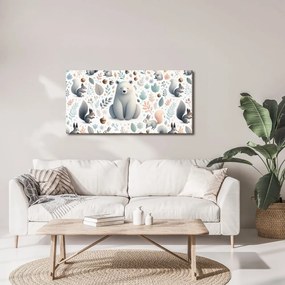 Quadro su tela – Orsetto e amici del bosco