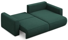 Divano angolare verde allungabile/con contenitore (con penisola a destra/con chaise lounge) Kapua – Makamii