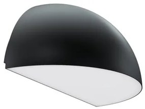Applique Curva Monodirezionale con base E27 IP54 Nera - Serie BRINA