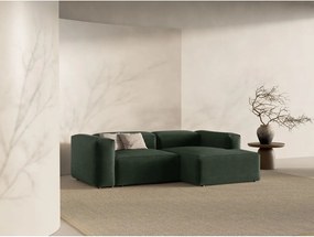 Divano angolare verde (con penisola a destra/con chaise lounge) Bergamo – Cosmopolitan Design