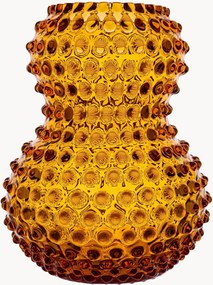 Vaso in vetro soffiato Hobnail, alt. 20 cm