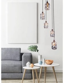 Globo 15761-5 - Lampadario di cristallo a sospensione WOLLI 5xE14/40W/230V