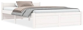 Giroletto Bianco İn Legno Massello 135x190 Cm Double /