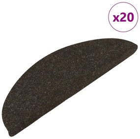 Tappetini Autoadesivi Per Scale 20 Pz Antracite 65x22,5x3,5 Cm /